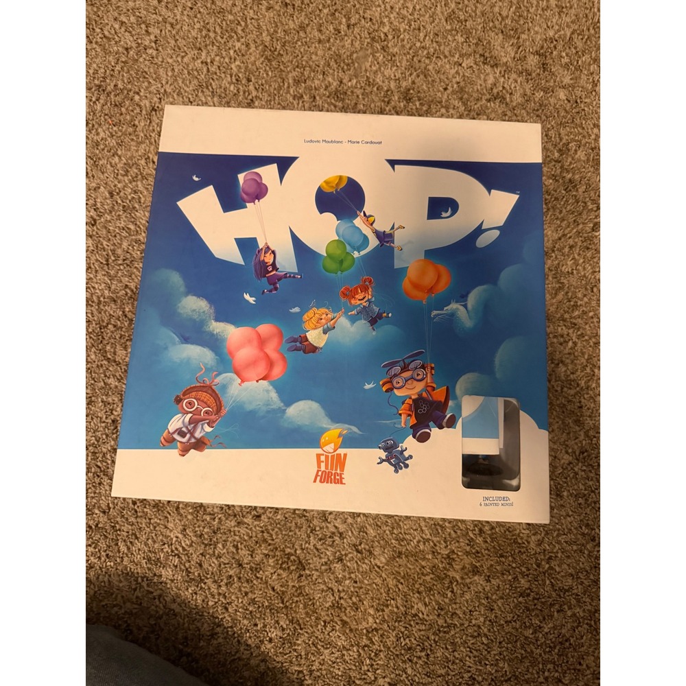 Funforge Hop! Board Game 3D Dexterity Family Game 3-6 Players Painted Minis